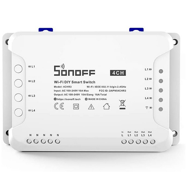 Interruttore WiFi 4 Canali 230V
